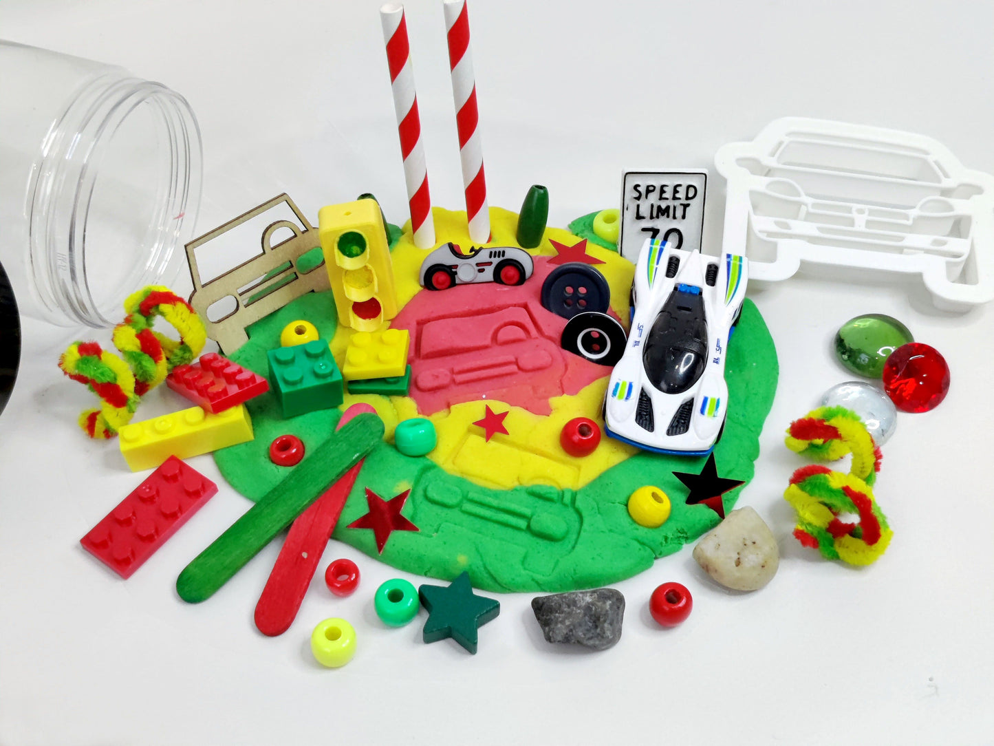 Car Play and Dough Jar