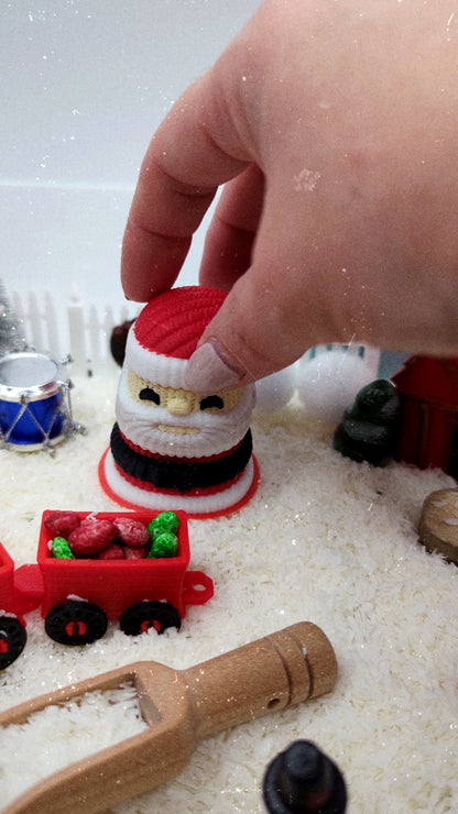 Santa's Village Sensory Bin